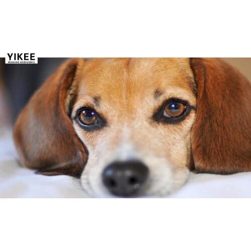 YIKEE Dog Diamond Painting Kits 5D DIY Diamond Embroidery Mosaic Picture Of Rhinestone Decoration Home k40