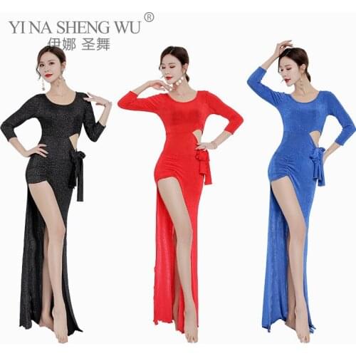 New Women Dancewear Belly Dance Clothes Style Outfit One-piece Sundress Girls Practice Costume Bellydance Performance Long Dress