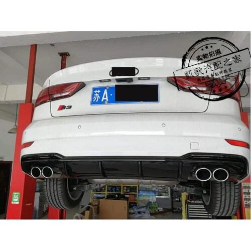 Suitable for Audi 14-20 A3 Modified and Upgraded S3rs3 Lip Exhaust Four Outlet Tail Throat