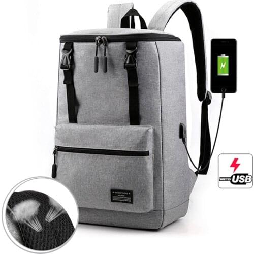 2020 New Backpack Men Business Casual USB Notebook Backpack Mochila Male Waterproof Fashion School Bag Travel Bag Large Capacity