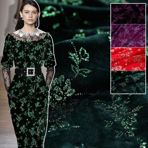 Rayon Silk Velvet Fabric Handmade DIY Soft Delicate Hand Feeling Soft Dress Shawl Material Autumn Winter Bronzing Fabrics