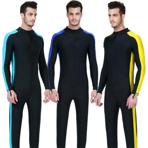 2017 SBART lovers surfing diving suit black long sleeve thin adult one-piece swimsuit surfing suit swimwear lovers swimsuit