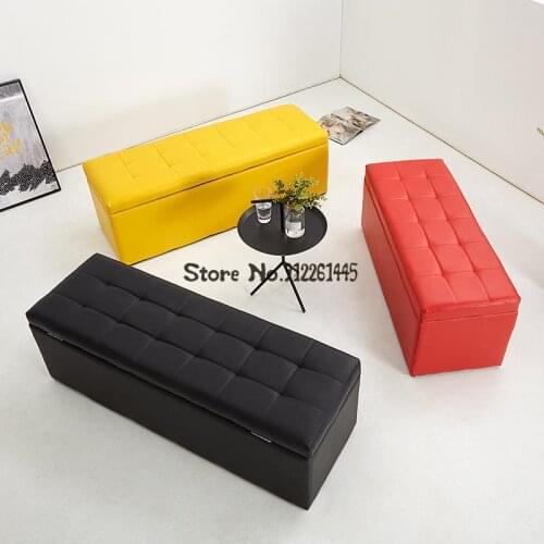 Waiting chair bench in the rest area of the store hair salon bench clothing salon storage simple barber shop sofa