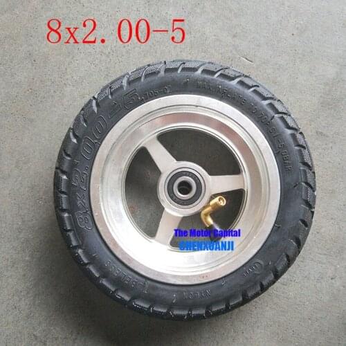 Super 8X2.00-5 wheel hub for Pocket Bike MINI Electric Wheelchair Motor Tubeless Tyre