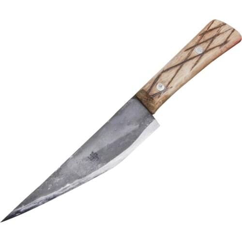 507 CHEN Traditional Handmade Clip Steel Kill Sheep Pig Cattle Butcher Knife Slaughter House Eviscerate Meat Tool Bleeding Knife