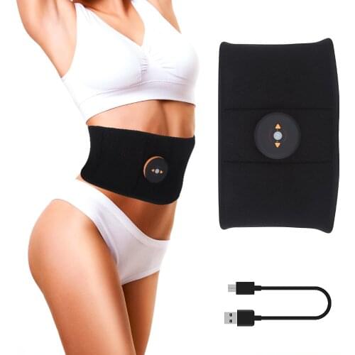 Intelligent EMS Slimming Belt Waist Massage Abdominal Muscle Trainer Fitness Vibration Tighten Weight Loss Fat Burner Equipment