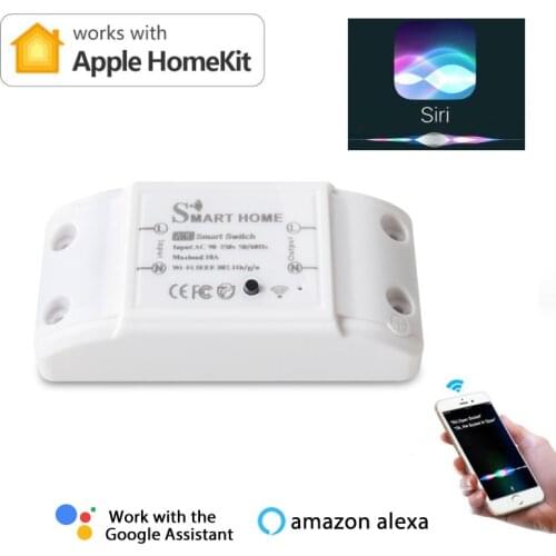 Dohome 90-250V Wifi Smart Light Switch Moudle 10A Universal Breaker Timer Voice Control Work With HomeKit Alexa Google Assistant