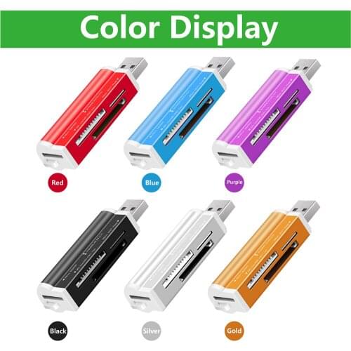 Micro SD TF T-Flash Memory Card Reader USB2.0 Card Reader SD/SDHC MMC/RS MMC TF/MicroSD MS/MS PRO/MS DUO M2 Card Reader