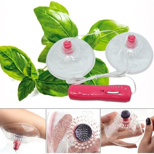 Healthcare Breast enhancement Vacuum Nipple Vibrator 7 Speed Rotating Nipple Teasers Breast Massager Enhancer Sex Toys For Woman