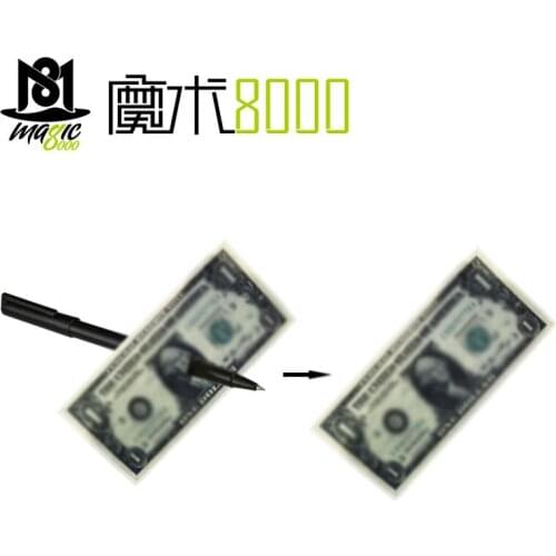 1pcs Thru Bill Penetration Tricks Magic Pen Through Dollar Prop Children Toy