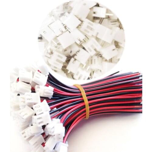 100 Pcs 2.54mm Pitch 2 Pin Single Head Connectors Wire Harness Assembled 15cm