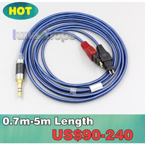 120cm headphone PURE Silver Cable + PEP Insulated For Sennheiser HD580 HD600 HD650 HDxxx HD660S HD58x HD6xx Headphone LN004891