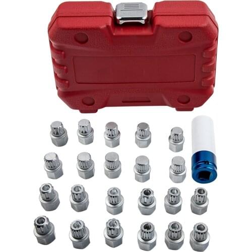 22PCS LOCKING WHEEL NUT KEY SET for VAG for VW for AUDI for SEAT for SKODA CARS & VANS CT3988