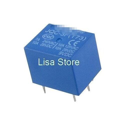 JQC-3F(T73) 5 Pin PCB Power Relay 9V DC Coil 7A 240V AC 10A 28V DC