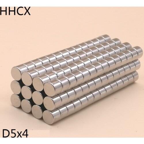50 100 200PCS/LOT Magnet 5*4 Disc N35 NdFeB Magnet 5x4 Magnets 5 X 4 for speaker