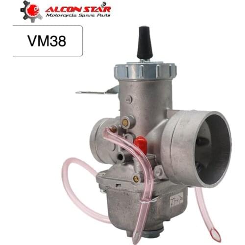 Alconstar-Motorcycle Accessories Steel Alloy Round Slide Carburetor VM Series 38mm VM38-9 2T Carb 42-6025 13-5006 ATV UTV Parts