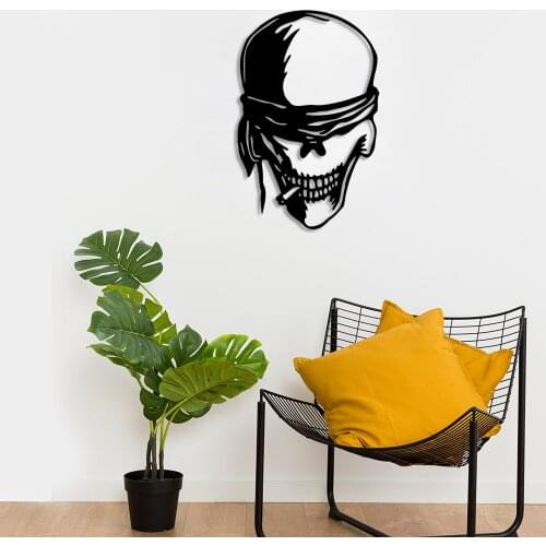 Skull Skull Wall Room Home Accessory Wooden Table 33x50cm