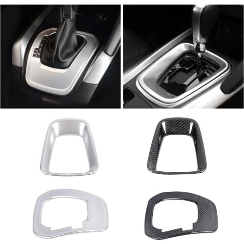 For Renault Kadjar 2015-2019 LHD AT Gearbox Gear Shift Panel Frame Trim ABS Car Interior Modify Carbon Fiber Color Refit