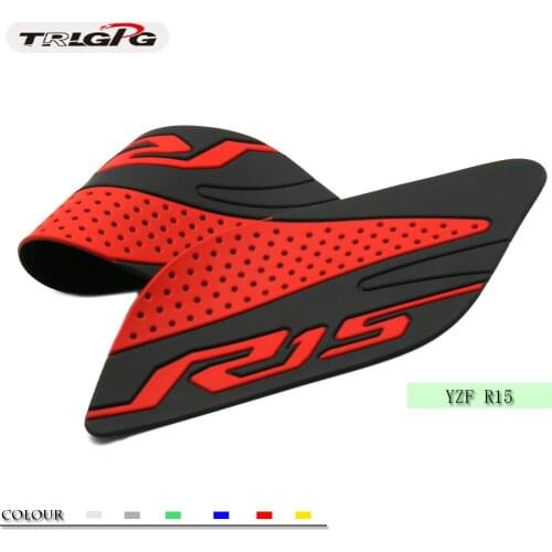 For Yamaha R15 2017 2018 YZF R15 17 18 Motorcycle Fuel Tank Pad Anti Slip Protector Stickers Knee Grip Side Decals Accessories