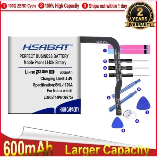 HSABAT 0 Cycle 600mAh Li3905T44P6h292752Battery for Nubia Alpha SW1002 Replacement Accumulator