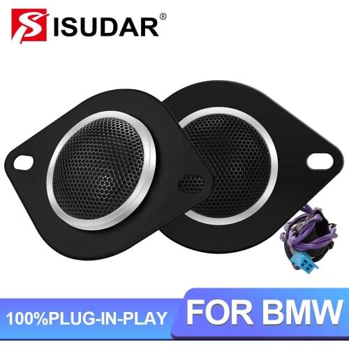 ISUDAR Car Rear Tweeter Trunk Speaker For BMW F10 F11 F15 F16 F30 G30 E70 E90 Stereo System Upgrade Circular Speakers A Pair