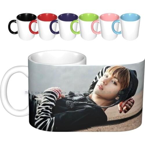 Taehyung Ceramic Mugs Coffee Cups Milk Tea Mug Kpop Kpop Boy Band Kpop Bands Kpop You Never Walk Alone Boys Kpop Music Park