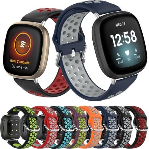 Colorful Bracelet Strap For Fitbit Versa 3/Sense Smart Watch Soft Silicone Band Strap For Fitbit Versa3 Wristbands Accessories