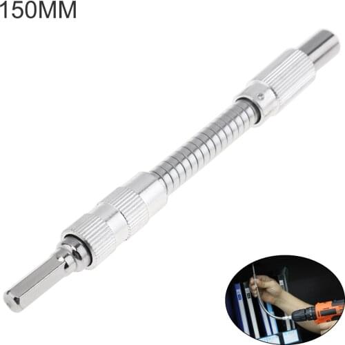 Metal Universal Charging Electric Drill Flexible Shaft 150mm/200mm/300mm/400mm Extension Link Rod Bending Shaft Power Tools