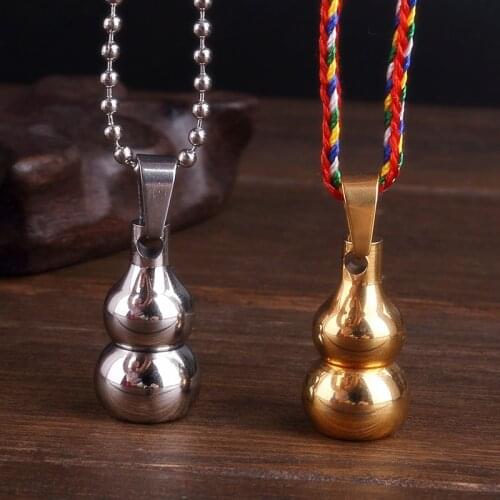 Outdoor Sealed Bottle Multi-function Titanium Steel Mini Medicine Bottle Stainless Steel Storage Wholesale Pendant accessories