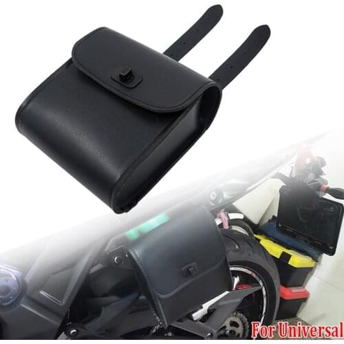 Motorcycle Bicycle Multifunction Portable Handlebar Bar Front Saddle Hanging Bag Tool Bags Black/Brown Universal