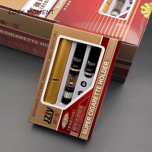 COSY MOMENT Durable Smoke Filter Mouthpiece Cleanable Cigarette Holder Luminous Function Cigarette Smoking Accessories SM089