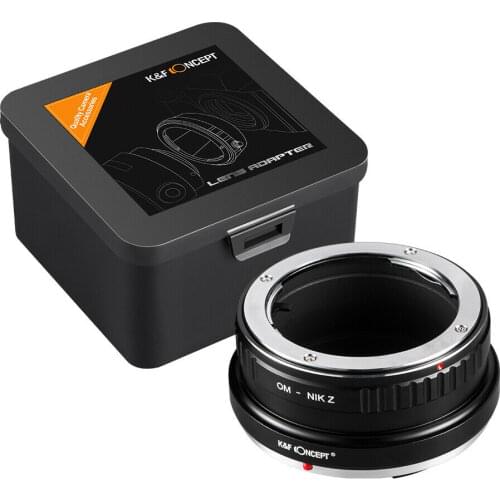 New K&F Concept adapter for Olympus OM mount lens to Support Nikon micro single body like Nikon Z6 Z7 Z50 free shipping