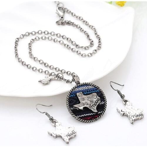 New bohemia map necklace set Men Women Antique Silver Plated Pendant neck high quality Gray African Jewelry wholesale
