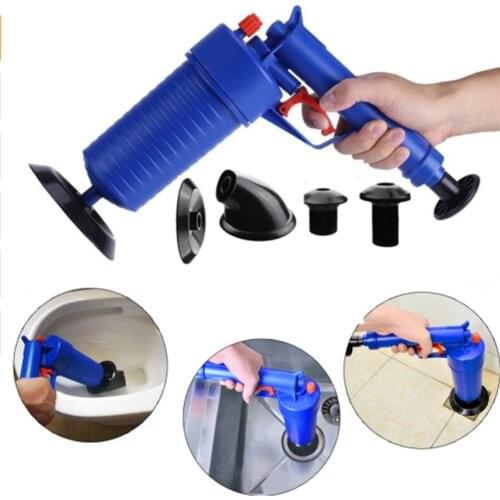 Air Power Drain Blaster Gun Home High Pressure Plunger Sink Pipe Clog Remover Toilet Bathroom Kitchen Cleaner Pump Drop shipping