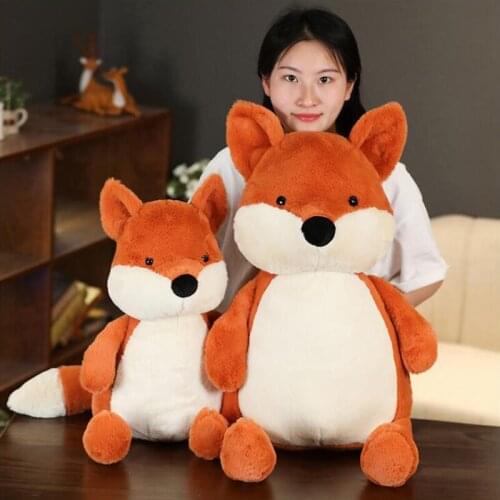 35/50/70cm Kawaii Fox Stuffed Animals Dolls Fox Plush Toys for Kids Children Boys Toys Plush Pillow Foxes Soft Cushion Toy Gift