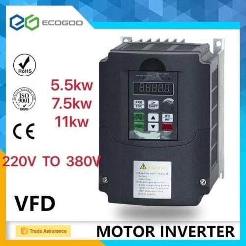 Varible frequency drive inverter/Frequency converter 220V to 380V 4KW-11KW 3 phase vfd