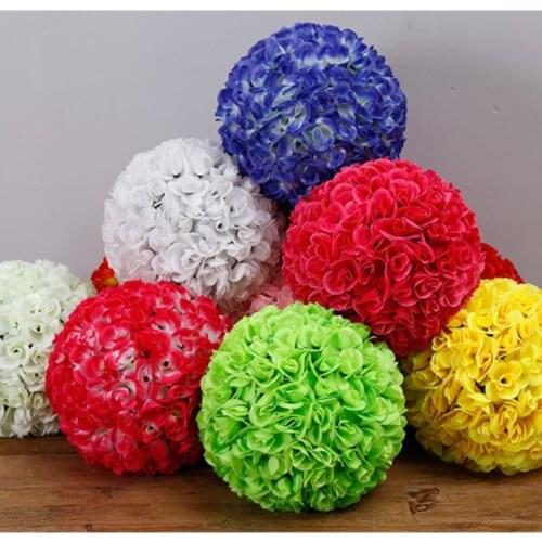 Wedding flower ball decoration Road lead decor party flower buqets for roman pillar column 30cm wedding kissing ball 12pcs/lot