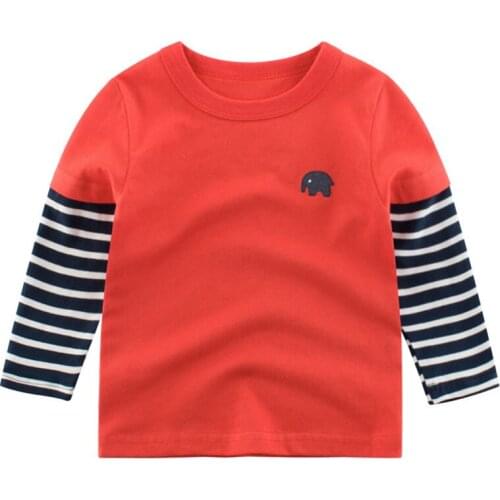 Children Striped Sweatshirts Baby Boy Cotton Long Sleeve Shirts Print Casual Tops Girls Fashion Sports Clothes Pullover Hoodies