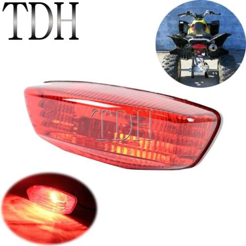 For Kawasaki KFX400 KSF Suzuki LTA400 LTA500F TF250 LTF400 LTZ250 LTZ400 LTA400 Quad Sport Red Tail Rear Lights Brake Stop Lamp