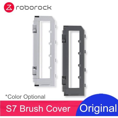 Original Roborock S7 Robot Vacuum Mop Cleaner Parts Main Brush Cover Spare Replacements Grey and Black Optional