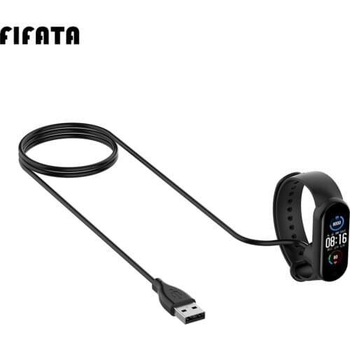 FIFATA Charging Cable For Xiaomi Mi Band 5 Smart Bracelet Magnetic USB Wire Fast Charger Power Cable For Mi Band5 TPU Soft Film