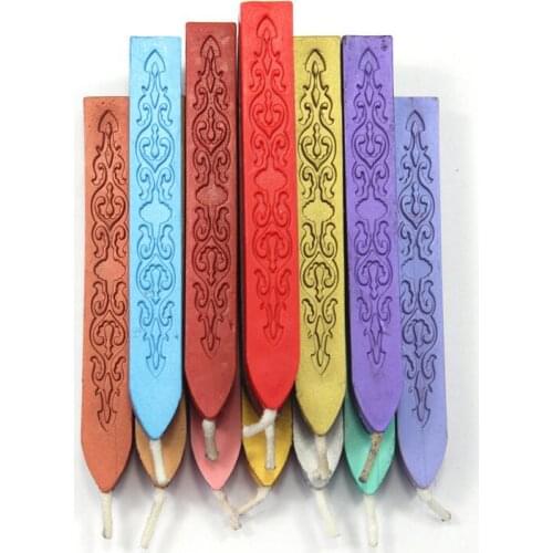 1pc Sealing Wax Stamp Seal Colorful Antique Strips Candle Beeswax Sigillo for Postage Letter Retro Wedding Envelope Invitation