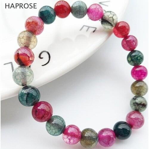 100% Natural Agate Bracelet 8mm Creative Boutique Jewelry Woman Bracelet Tourbillon Agate National Wind Bracelet Pendant