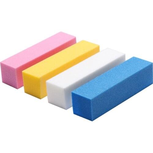 3/4/10pcs Makeup Nail Art Tool Bean Curd Sanding Nail Art Pedicure Polishing Block