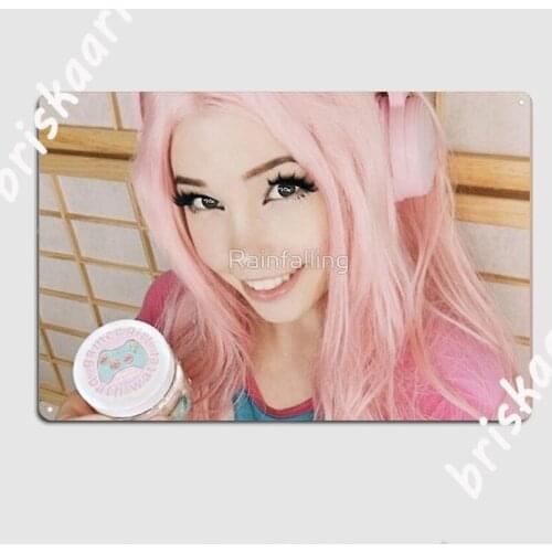 Belle Delphine Bath Water Metal Plaque Poster Plaques Decoration pub pub Garage Tin sign Poster