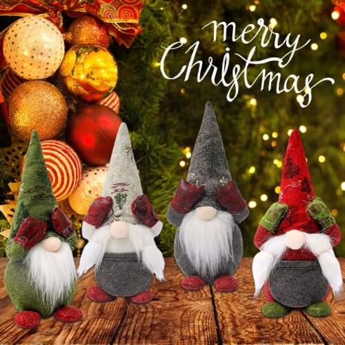 Faceless Elf Doll LED Lights Merry Christmas Decorations for Home Christmas Tree Ornaments Xmas Navidad Garland New Year Gifts