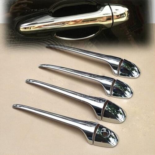 HOT ACCESSORIES FIT FOR TOYOTA HIGHLANDER KLUGER 2014 2015 2016 CHROME DOOR HANDLE COVER CATCH TRIM MOLDING OVERLAY CAP