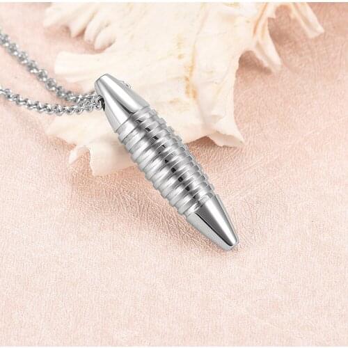 Cremation Necklace Cylinder Urn Jewelry for Ashes Memorial Keepsake Urn for Women/Men