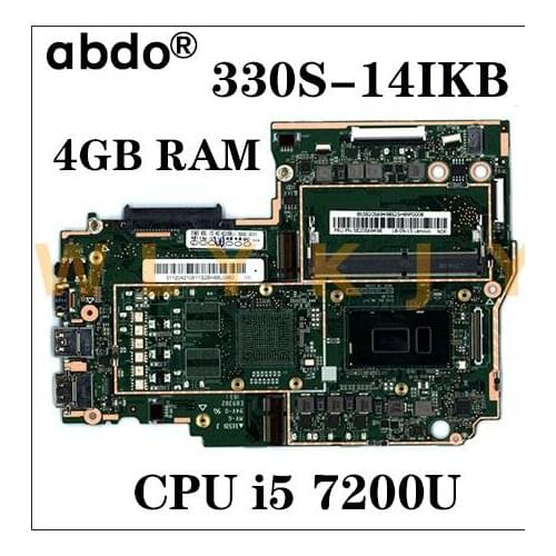 For Lenovo 330S-14IKB 330S-14AST notebook motherboard CPU i5 7200U RAM 4GB DDR4 tested 100% working New product