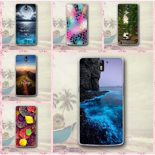 Soft TPU Case For OnePlus One Case Coque Colorful Landscape Scenery Phone Case Bag For OnePlus One 1 Back Silicon Cover Case
